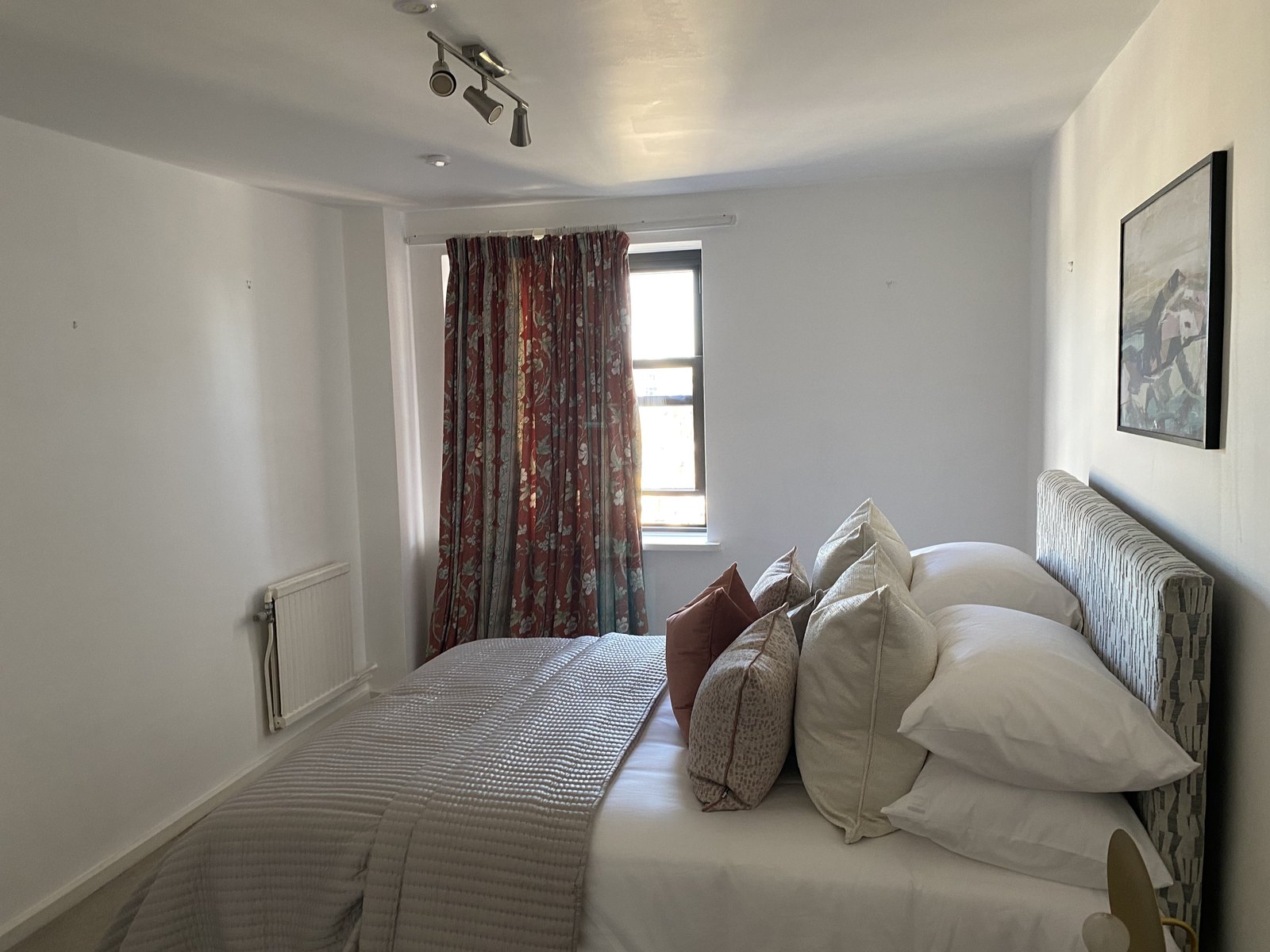 Bedroom walls and ceiling after decoration