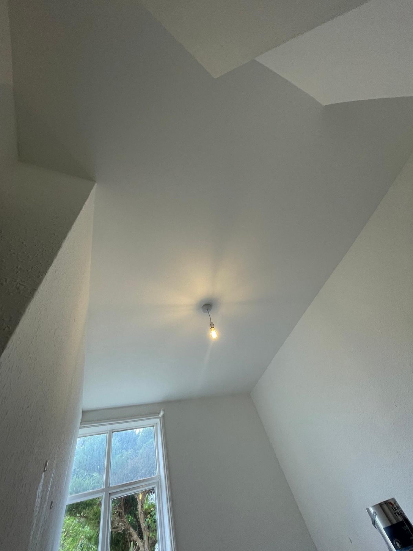 Finished decorated acoustic ceiling at the Sudbury property